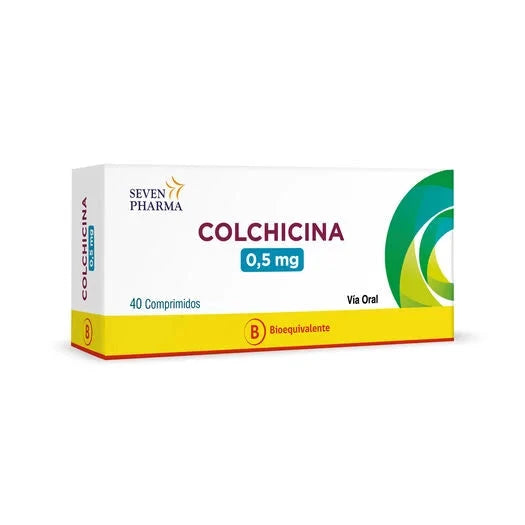 Colchicina 0,5 mg x 40 comp Seven Pharma